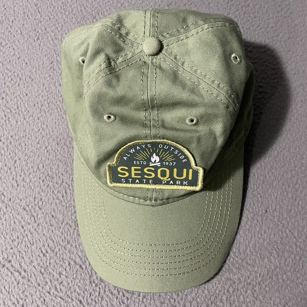 Sesqui State Park Hat Patch Snap-back Green Dad Cap Adjustable USA Trucker